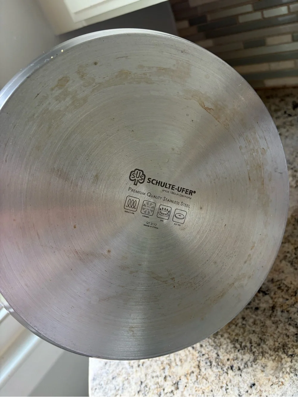 Schulte-Ufer Stainless Steel 4 Quart Pot with lid
